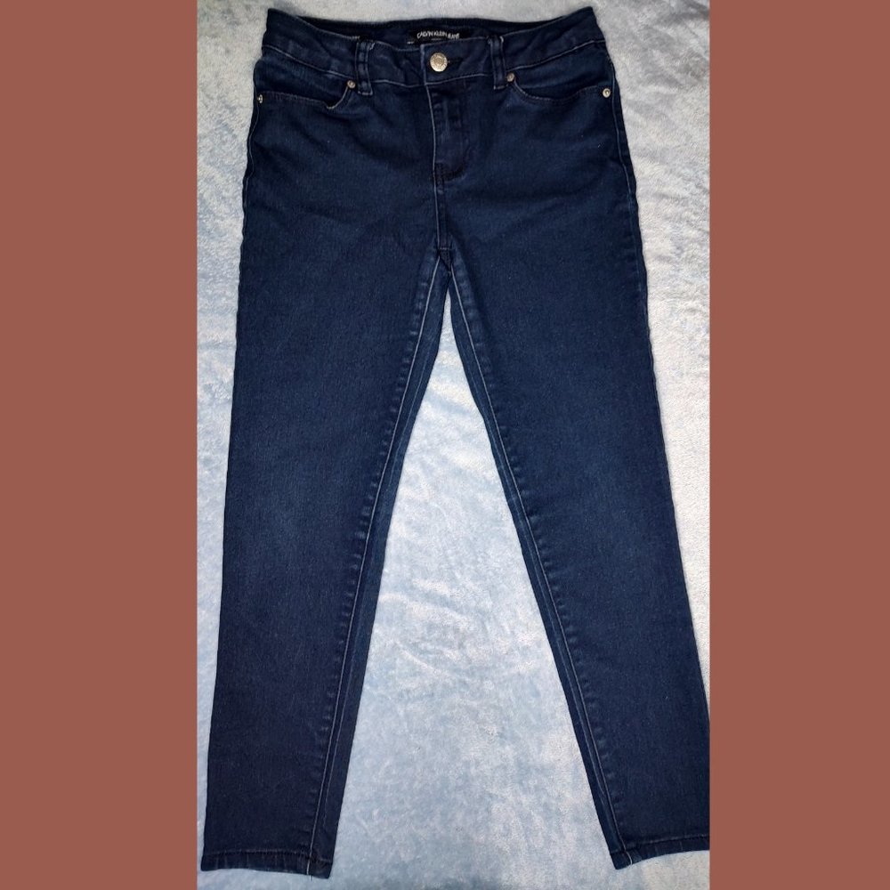 CALVIN KLEIN Girl's Adjustable Mid Rise Skinny Jeans Size 10